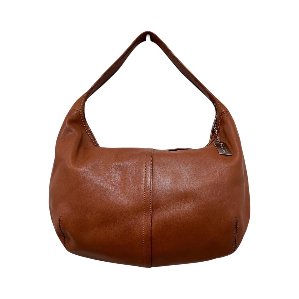 Coach Vintage Ergo Large Hobo Shoulder Bag Cognac Leather 9227